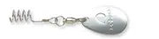 Ecogear Metal Blade For Soft Plastic Fishing Lure #Silver #Round