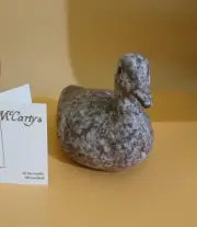 McCarty’s pottery swan Duck SIGNED by artist with gift card New 1st quality 7"L