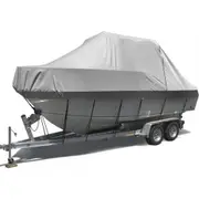17FT 18FT 19FT BOAT COVER Trailerable Water-resistant Jumbo Straps Zip 5.2M-5.8M
