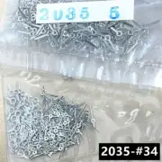 100 Sets Silver 5mm Watch Second Hands for Miyota 2035 Quartz Movement