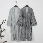 2020 Fashion Bathrobe Robe Yukata Casual Japanese Kimono Lounge wear Men