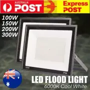 LED Floodlight Outside Light Security Flood Lights Outdoor Garden Lamp 100W/300W