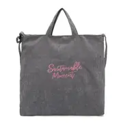 Ladies Corduroy Canvas Tote Bag Messenger Bag Fashion Student Messenger Bag Ladies Retro Shoulder Bag Shopper Handbag