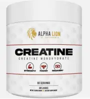 ALPHA LION Creatine Monohydrate Powder 5000mg Per Serving 60 Servings Unflavored