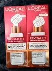 2x New L’Oréal Paris Revitalift 12% Vitamin C+E +Salicylic Face Serum 1 oz Each