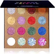 UCANBE, UCANBE Pro Glitter Eyeshadow Palette - Professional 16 Colors - Chunky & Fine Pressed Glitter Eye Shadow Powder Makeup Pallet Highly Pigmented Ultra Shimmer for Face Body