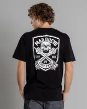 [The Mad Hueys] The Mad Hueys Men's Ahoy Fkrs Shield T-Shirt in Black Size XL XL Black