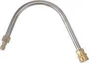Pressure Washer Extension Wand, Stainless Steel Brass Wand, 4000psi 1/4 Inch Quick Connect Power Washer Curved Rod Spray Lance for Replacement (U Shaped)