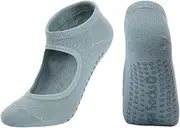[oasymala] Cotton Yoga Socks with Non-Slip Grips - Ideal for Yoga, Pilates and More - One Size Fits All