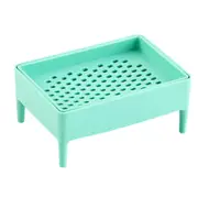 3Pcs Multi-Function Grater Soap Box Bathroom Double Layer Drain Plastic Soap Case Bathroom Accessories