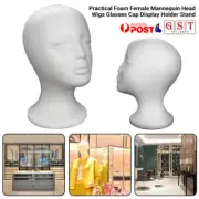 Head Wigs Glasses Cap Display Holder Stand Practical Foam Female Mannequin