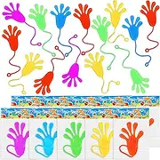 Yeetec 24 Pack Sticky Hands Stretchy Sticky Sensory Toys for Birthday Party Favors, Party Bag Fillers, Random Color