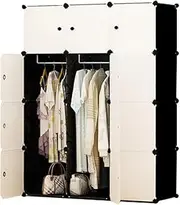 [Foret] DIY XL 12 Cube Storage Cabinet Compartment Closet Wardrobe Rack Shelf Portable