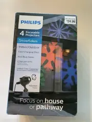 Philips Focusable Projector Christmas Lights Snowflakes Brand New