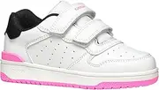[Geox] Girls' J Washiba Girl B Trainers, White Black, 39 EU