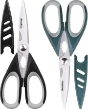 Kitchen Shears Scissor and Cooking Scissors - Sharp Blades, Professional Steel -