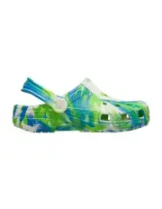 [Crocs] Classic Glow Marble Clog Infant Beach Sandals in Blue
