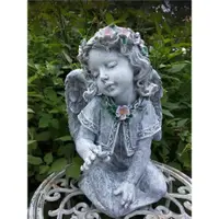 在飛比找ETMall東森購物網優惠-氧化鎂仿水泥蝴蝶天使創意花園裝飾