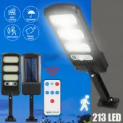Outdoor Solar Wall Light 213 LED Motion Sensor Bright Flood Street Lamp 3 Modes