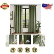 Luxurious Blackout Velvet Curtains - 84 Inch Room Darkening Drapes Set of 2