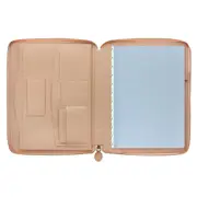 Filofax Classic Stitch A4 Folio Notebook Soft Leather Office Stationery Peach