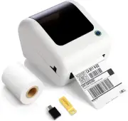 JADENS Bluetooth Thermal Shipping Label Printer - High Speed 4X6 Wireless Label