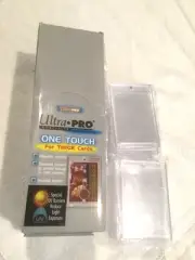 35-Ultra-Pro ONE TOUCH 130 pt. for Thick Cards box of 25 & 10-loose nice preown