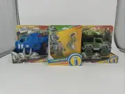 Fisher Price Imaginext Jurassic World Detainment Truck Dinosaur Helicopter