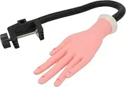 Healeved Nail Art Hand Model Manicure Training Tool Artificial Hand Bendable for Nail Tech Supplies