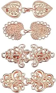 [yuksok] 4x Sweater Shawl Clips Cloak Clasps Portable wearing Clips Fasteners Cardigan Collar Clips for Shawl Scarf Dresses Girls Cape