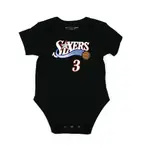 M&N NBA 新生兒 包屁衣 76人 #3 ALLEN IVERSON