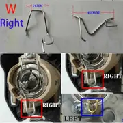 6 Pcs Car Headlight Steel Wire Metal Support Lamp Bulb Base Fixed Stable Buckle Spring Fixator Clip Light Retainer 1.2 H1 H4 H7 W
