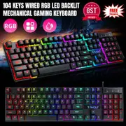 USB Wired Keyboard 104 Keys Keyboard Gaming Keyboard Mechanical Keyboard For PC