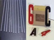 Marquee 6" Condensed Letters & 10 Sign Track-Rail Kit