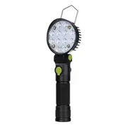 Usb Rechargeable Handheld Led Camping Lamp Magnet Base Adjustable Head Bright Work Light