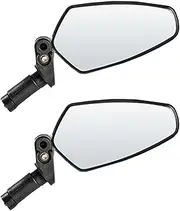 ARTSEWPLY 2Pcs Handlebar Rearview Mirrors for Mountain Bikes Folding Bike Safety Mirrors Professional Cycling Accessories for Enhanced Visibility