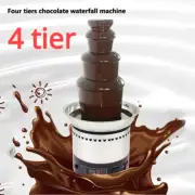 4 Tier New Fondue Commercial Wedding Birthday Heating Chocolate Fountain Machine
