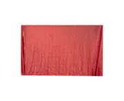 Sequin Tablecloth Shiny Eye-catching Polyester Anniversary Day Party Tablecloth for Restaurant-Rose Red