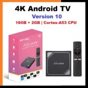 XS97 ATV–4K HDR Android TV Box (WIFI 2.4 & 5.0g/ Android 10, 2G Ram +16G Flash)