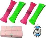 6 Pack Stress Relief and Anxiety Relief Fidget Toys, Pink, Small, Unisex, Concentration, Child