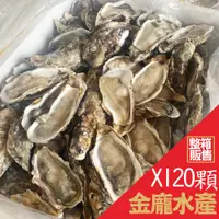 在飛比找蝦皮購物優惠-半殼生蠔11/12  120顆/箱【金龐水產海鮮批發】G02