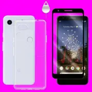 Anti-Strike Ultra-Thin Screen Protector Film and Case for Google Pixel 3a Phone