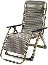 Zero Gravity Lounge Chair, Zero Gravity Chair Lounge Chair with Removable Cushion for Indoor and Outdoor Ergonomic Patio Recliner Folding Reclining Chair for Adults Lounge Chair (Color : Breathable P