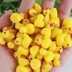 UP 100X Mini Tiny Ducks Set Realistic Ducks Christmas Birthday Party Decor