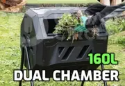 160L Compost Bin Tumbling Composter Brand New