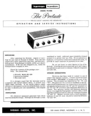 Harman Kardon PC-200 Amplifier Owners Instruction Manual