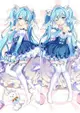 星工坊 VOCALOID 初音未來 雪MIKU 雪初音 動漫抱枕套 等身抱枕套 枕頭套