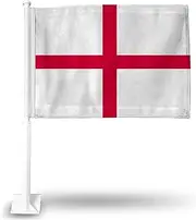 National Soccer Team Car Flag, with White Pole