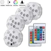 Submersible LED Lamp with Remote Underwater Pool Lamp RGB for Pond/Pool/Aquarium