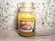 Yankee Candle Easter "HAPPY EASTER" Jellybean Eggs Label 22oz ~ULTRA RARE~ NEW
